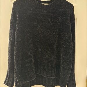 Christian Siriano Charcoal Crew Neck Sweater